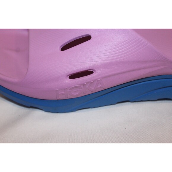 HOKA Men\'s U Ora Recovery Slide 3 Sandal PURPLE ROYAL BLUE SZ 11 main image 4